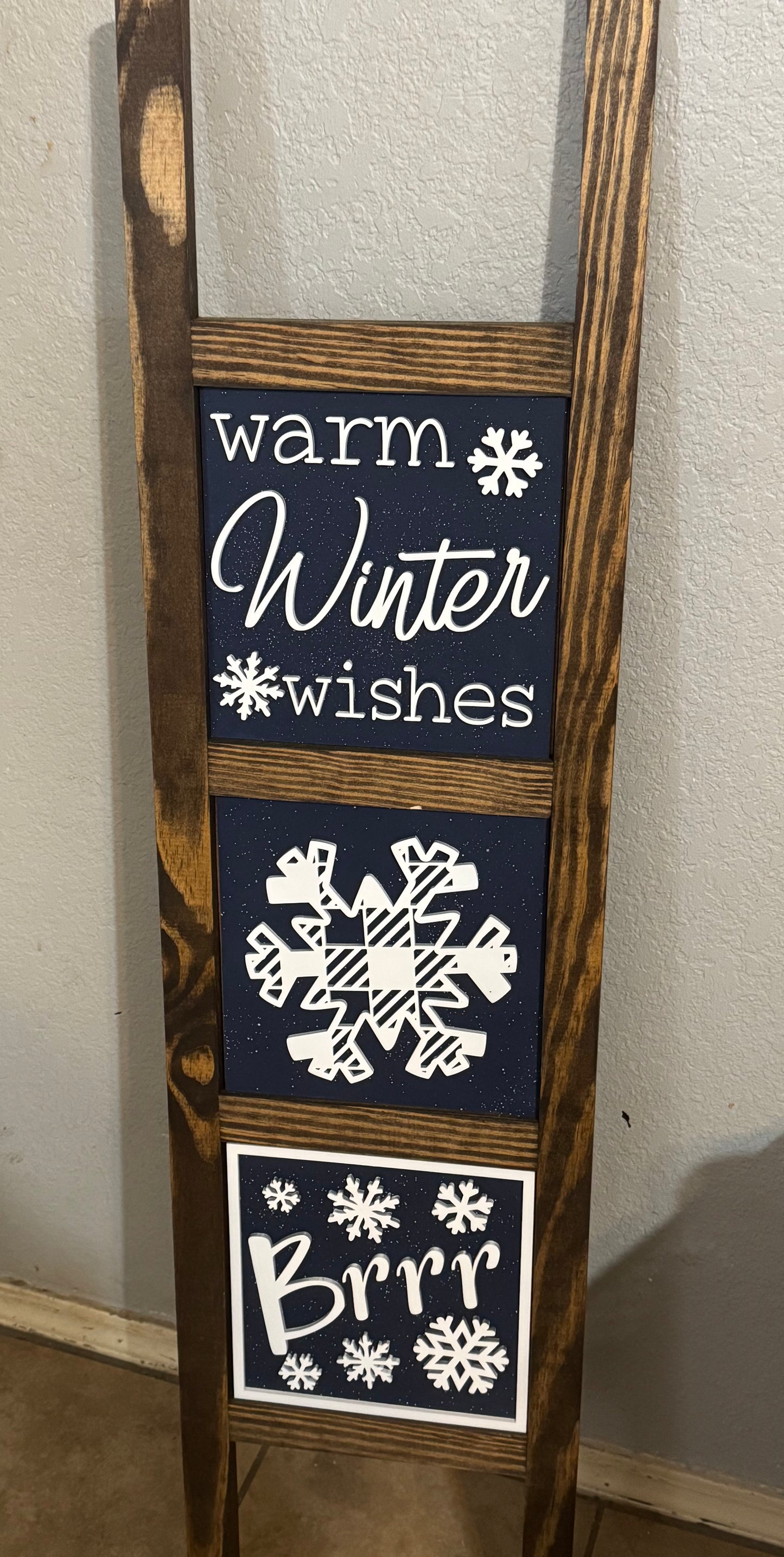 Warm Winter Wishes Ladder Tile Inserts