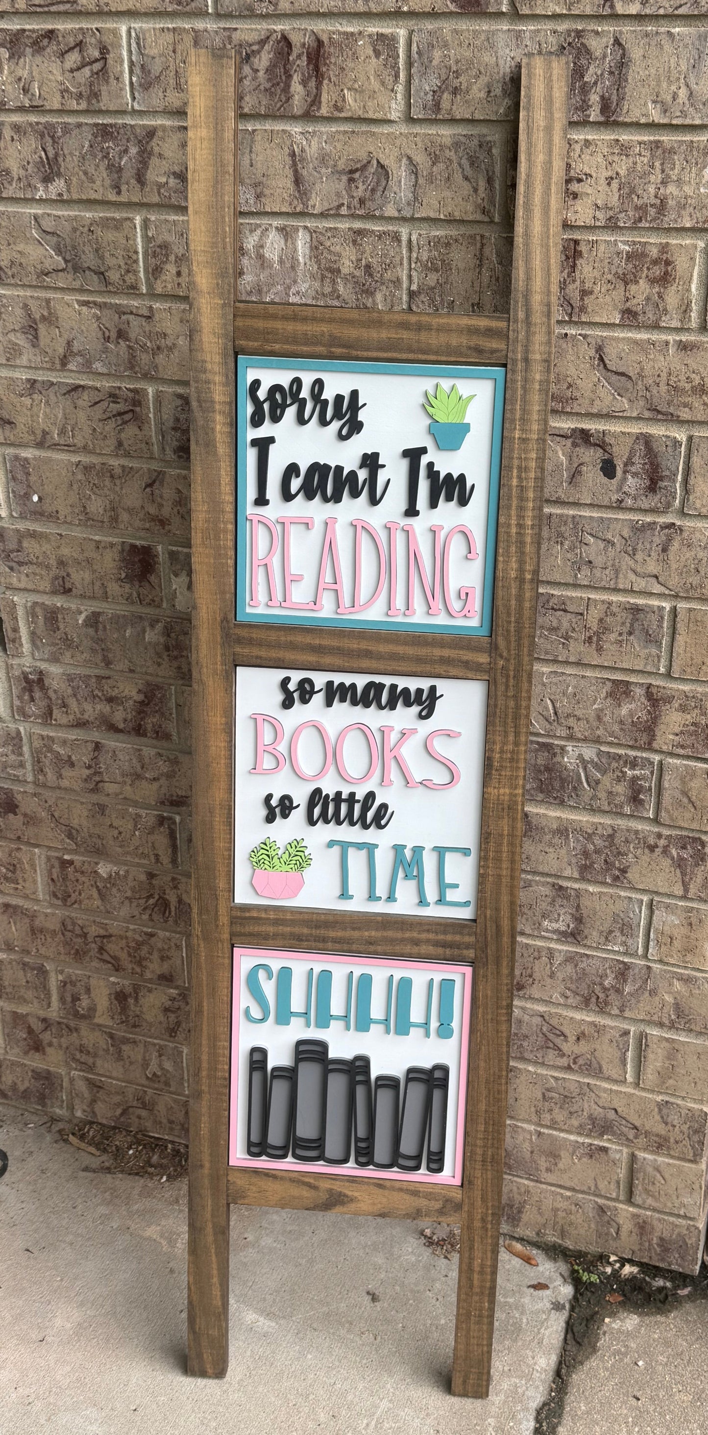 Book Lover Ladder Tiles