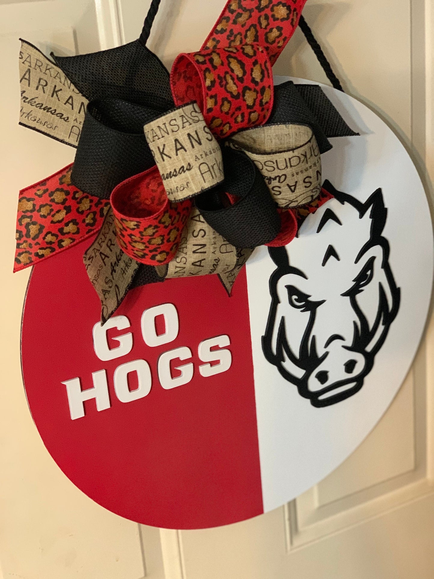 Razorback Go Hogs Door Hanger