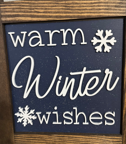 Warm Winter Wishes Ladder Tile Inserts