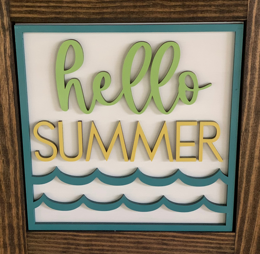 Hello Summer Interchangeable Ladder Inserts