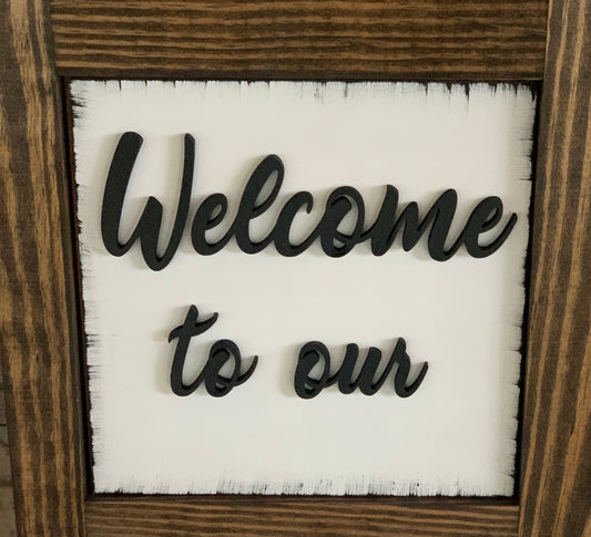 Welcome to our Porch Stay Awhile Ladder Tiles