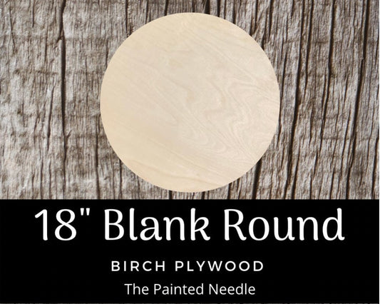 18 inch, 5 Pack Blank Wood Rounds