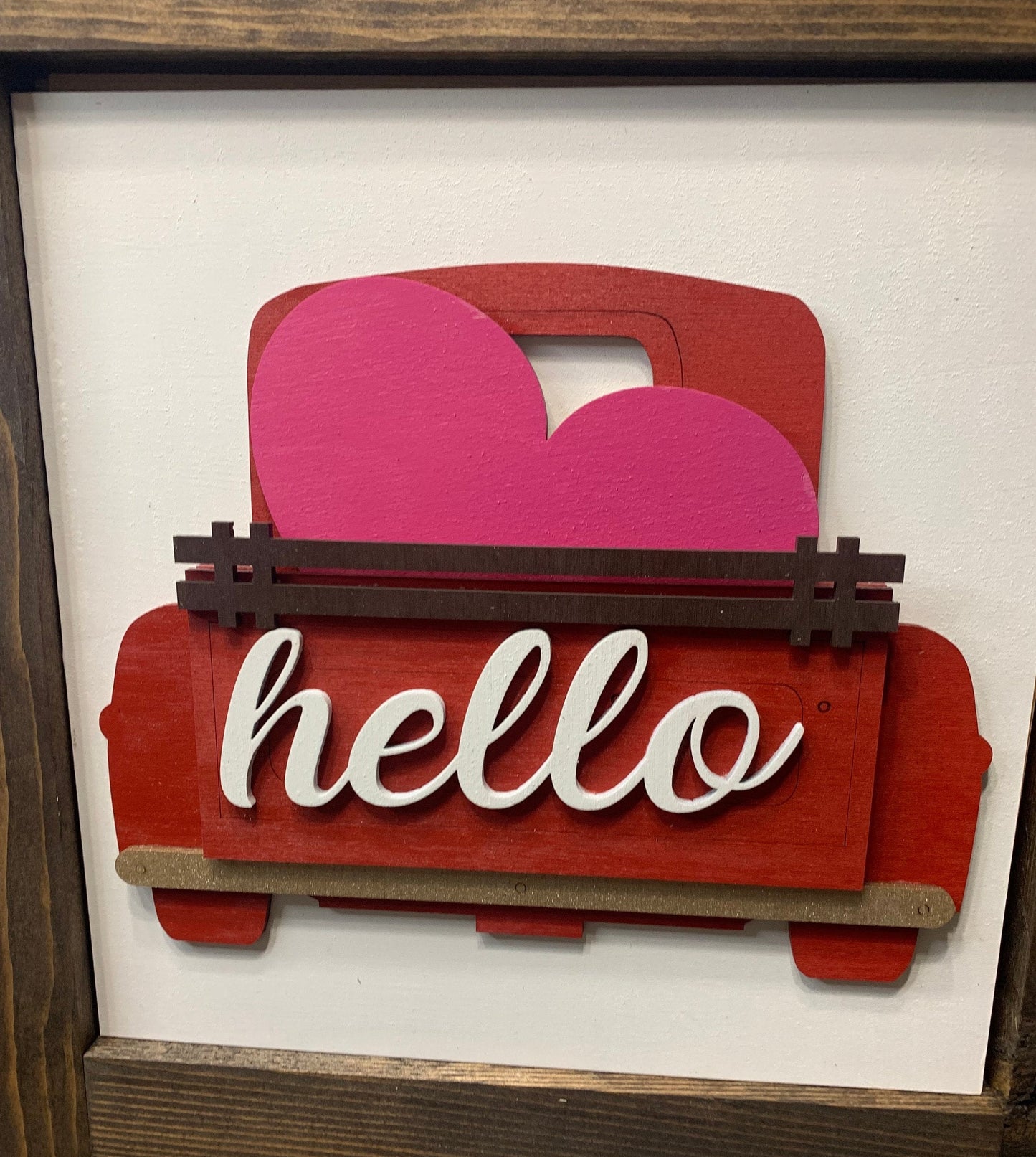 Hello Truck Valentine Ladder Tiles